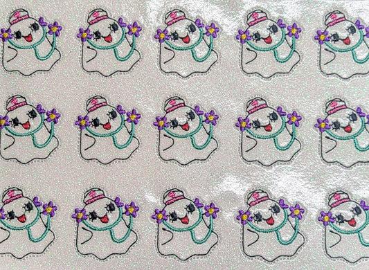 Floral Stethoscope Nurse Ghost