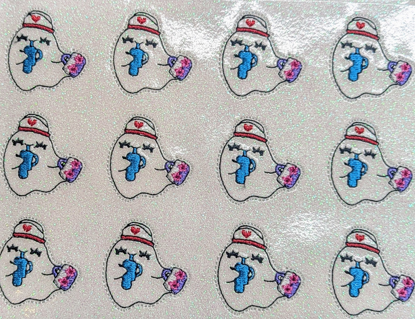 Retro Tumbler Nurse Ghost