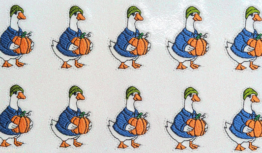 Goose Holding Pumpkin