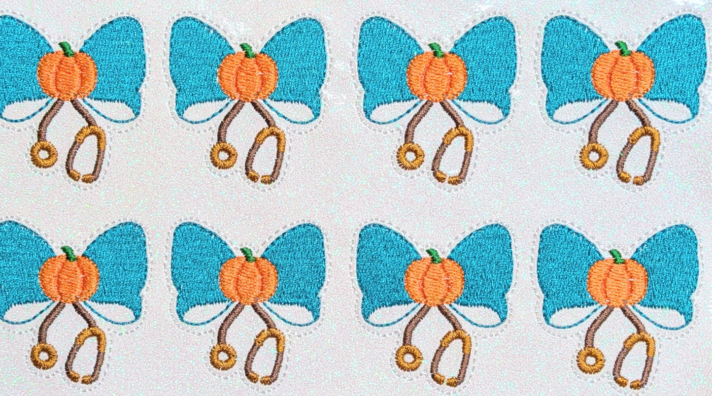 Coquette Stethoscope Pumpkin Bow