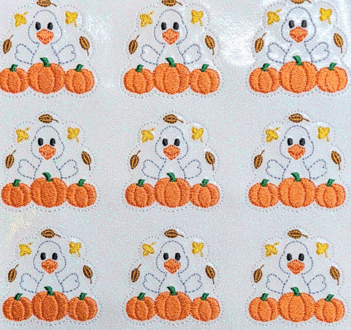 Fall Goose with Pumpkins