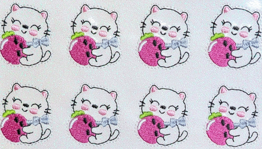 Kitty with Strawberry