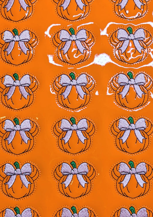 Mouse Pumpkin with Bow