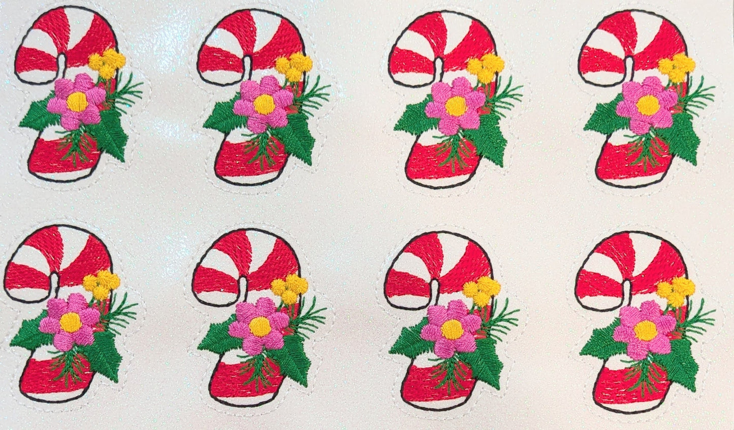 Candy Cane with Flowers