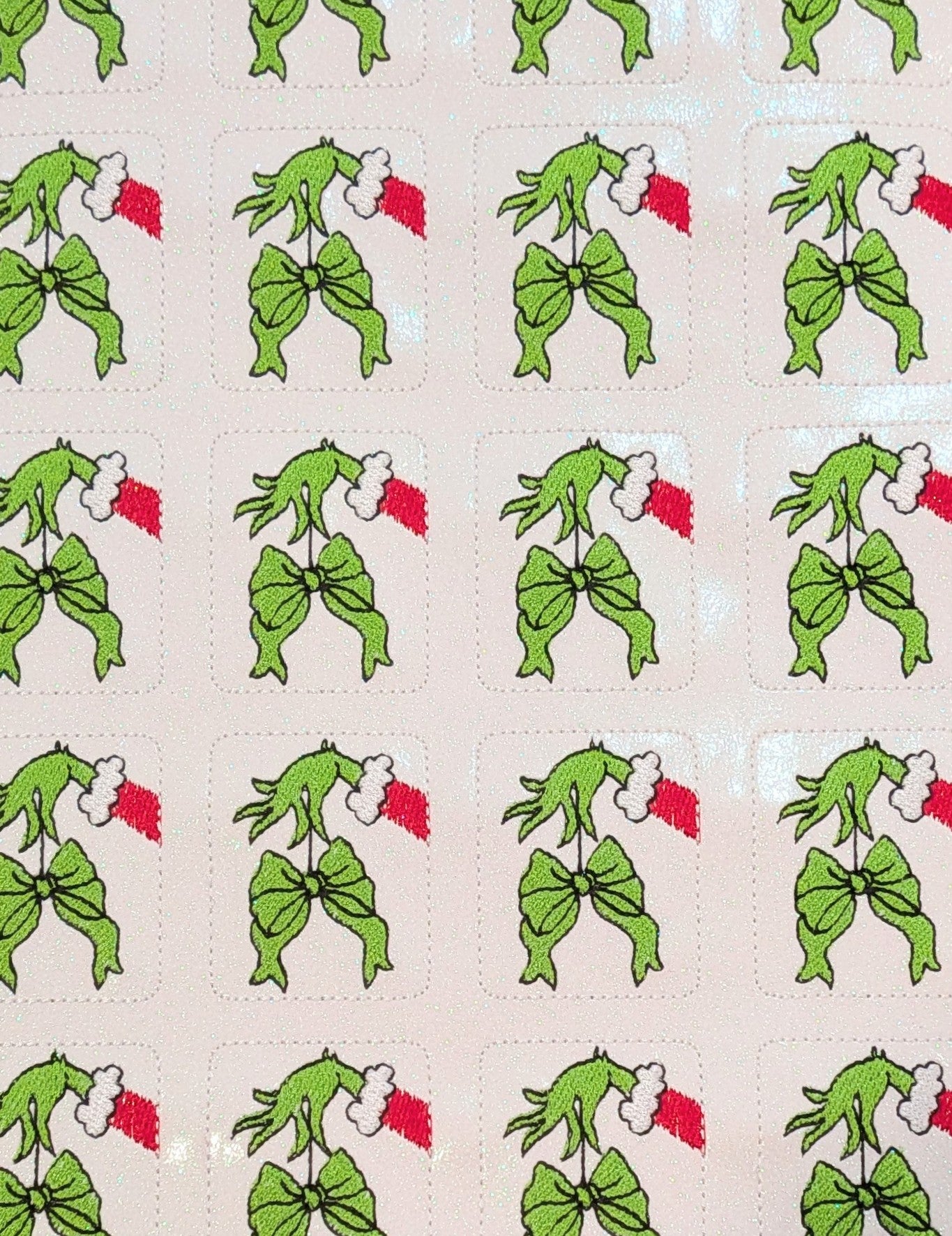 Grinch Hand Coquette Bow