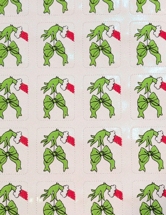 Grinch Hand Coquette Bow