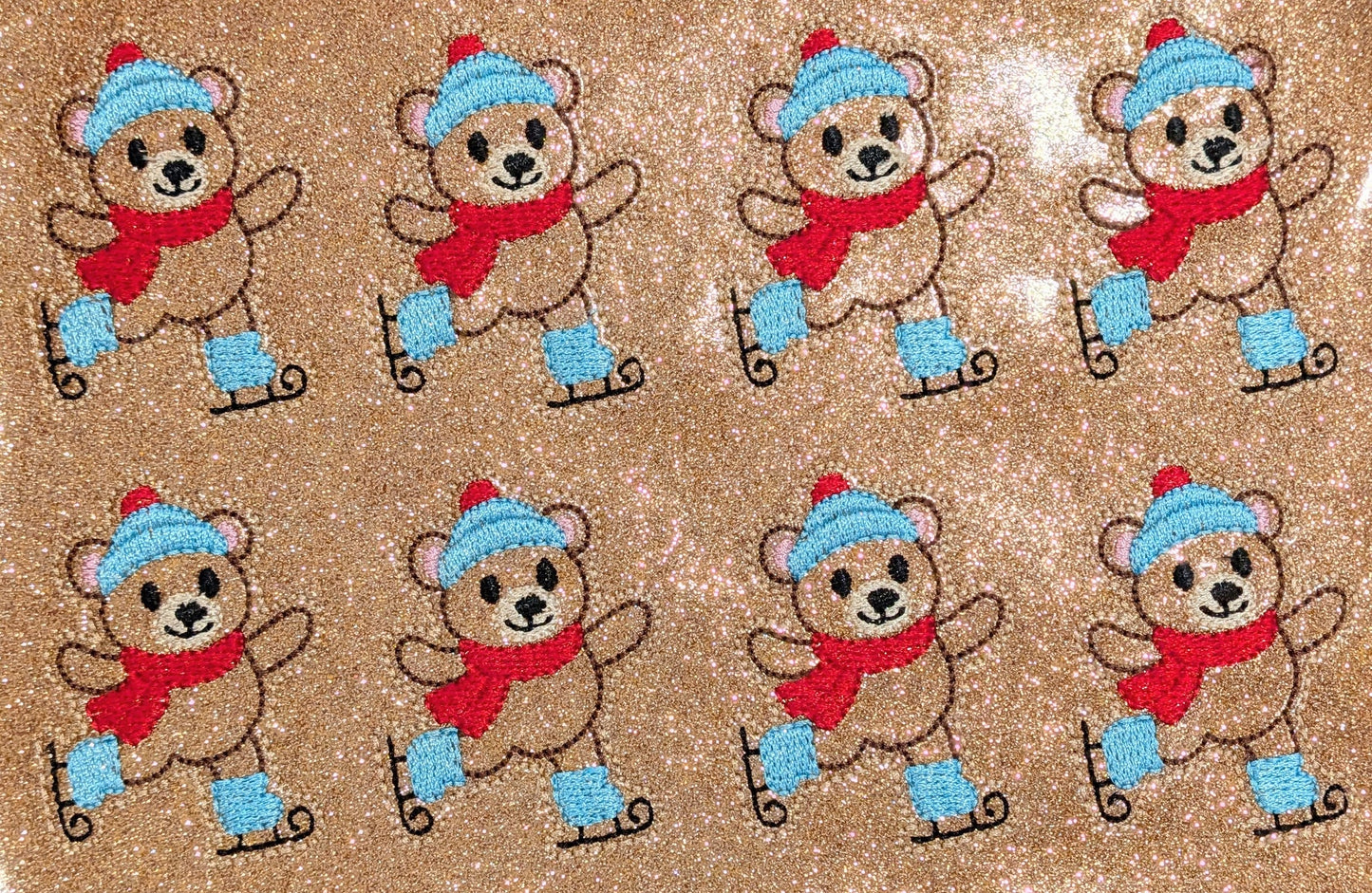 Winter Ice Skating Bear