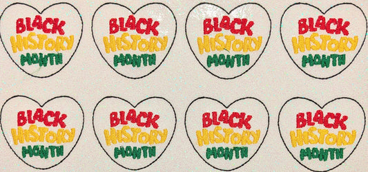 Black History Month Heart