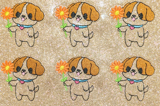 Dog with Flower