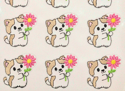 Cat with Flower