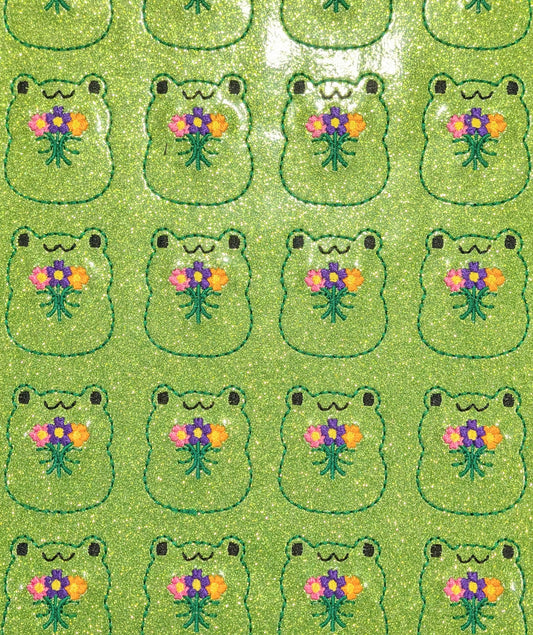 Frog with Flowers