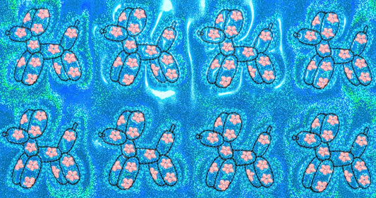 Balloon Dog with flowers