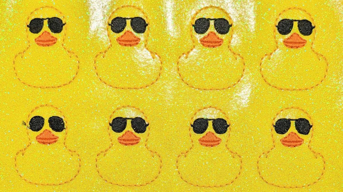 Rubber duck with sunglasses