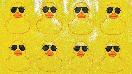 Rubber duck with sunglasses