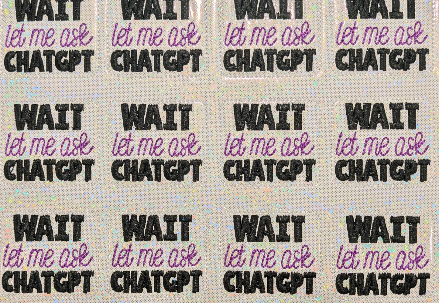 Wait let me ask ChatGPT
