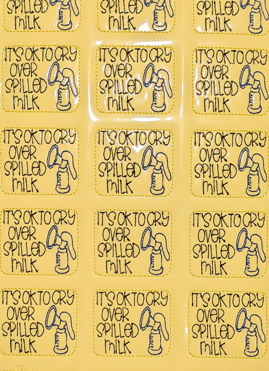 It's ok to cry over spilled milk