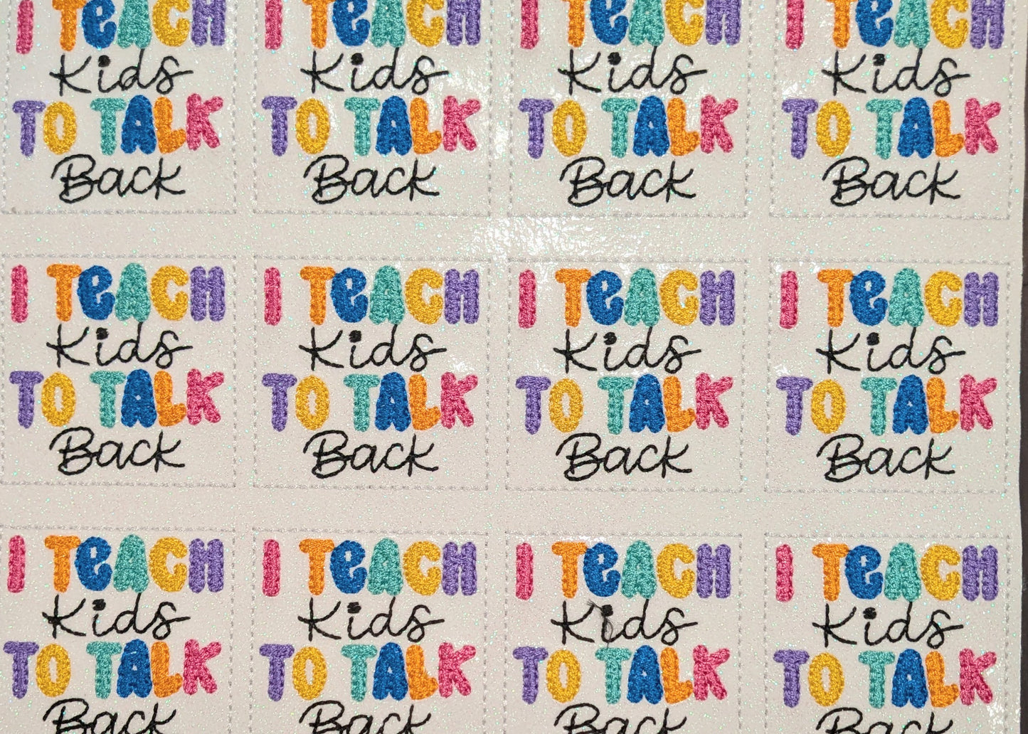 I teach kids to talk back