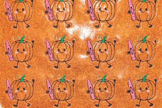 Doodle Pumpkin with Crayon