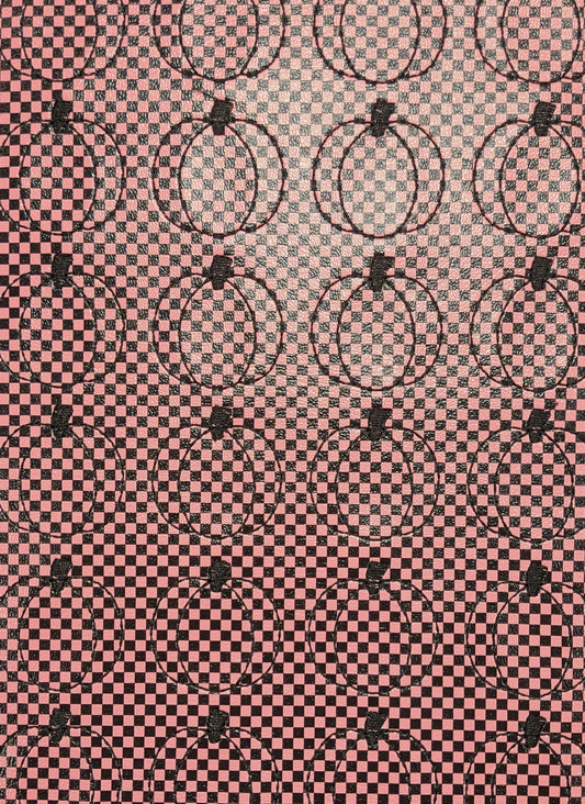 Pink Halloween Patchwork Pumpkins
