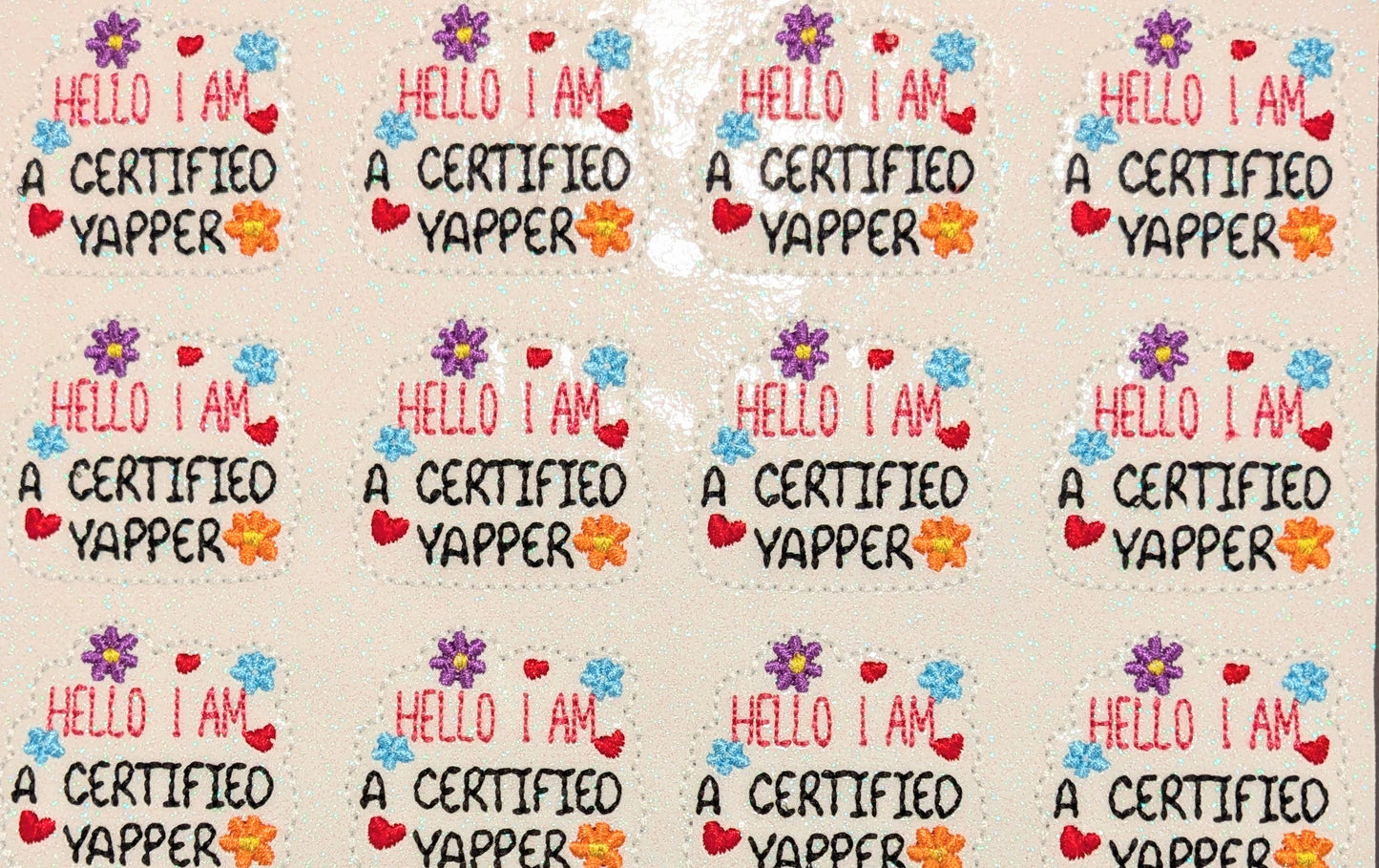 Hello I am a certified yapper