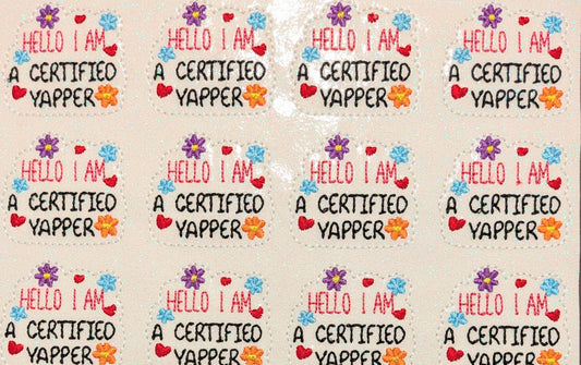 Hello I am a certified yapper