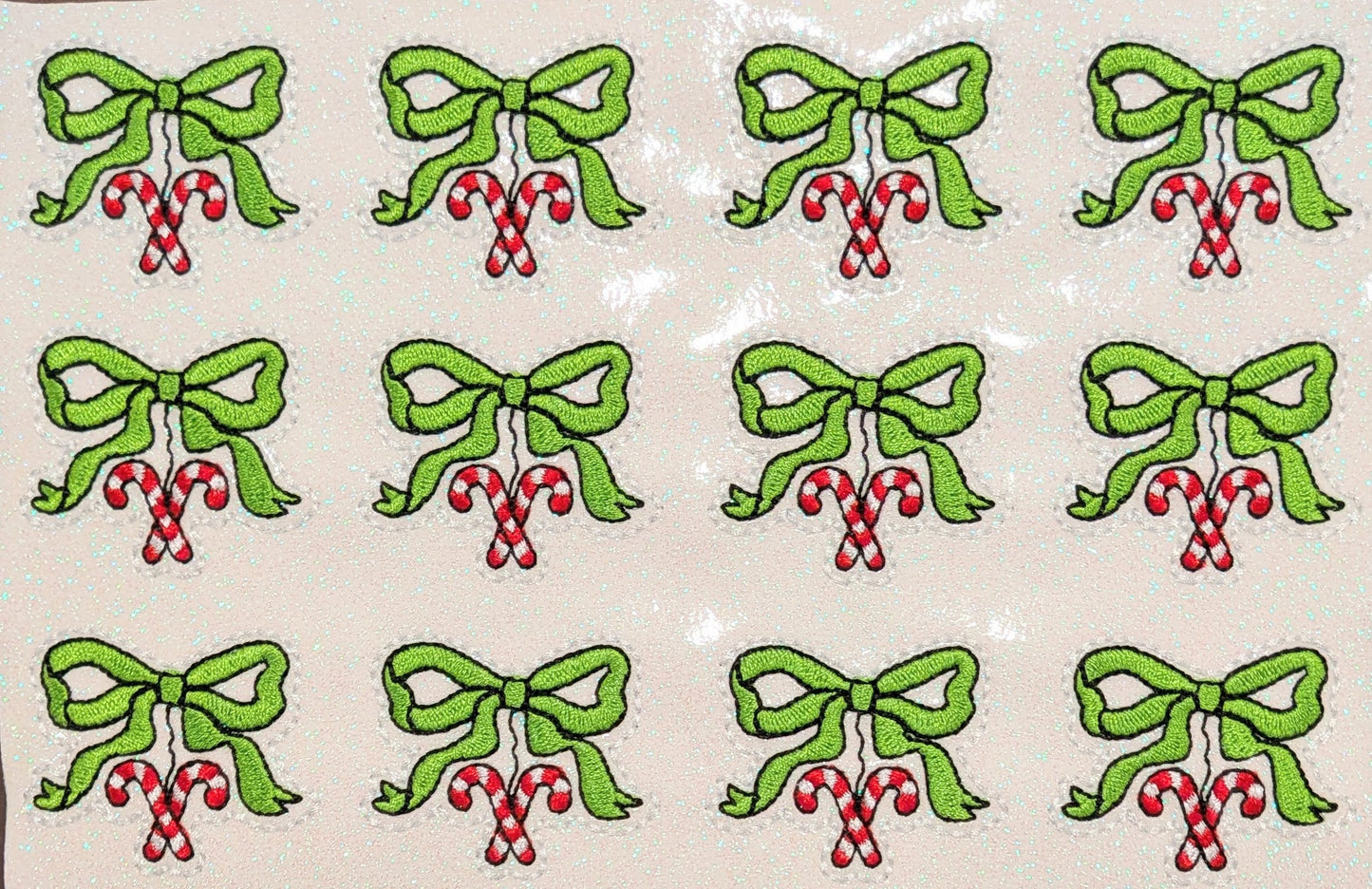 Candy cane bow