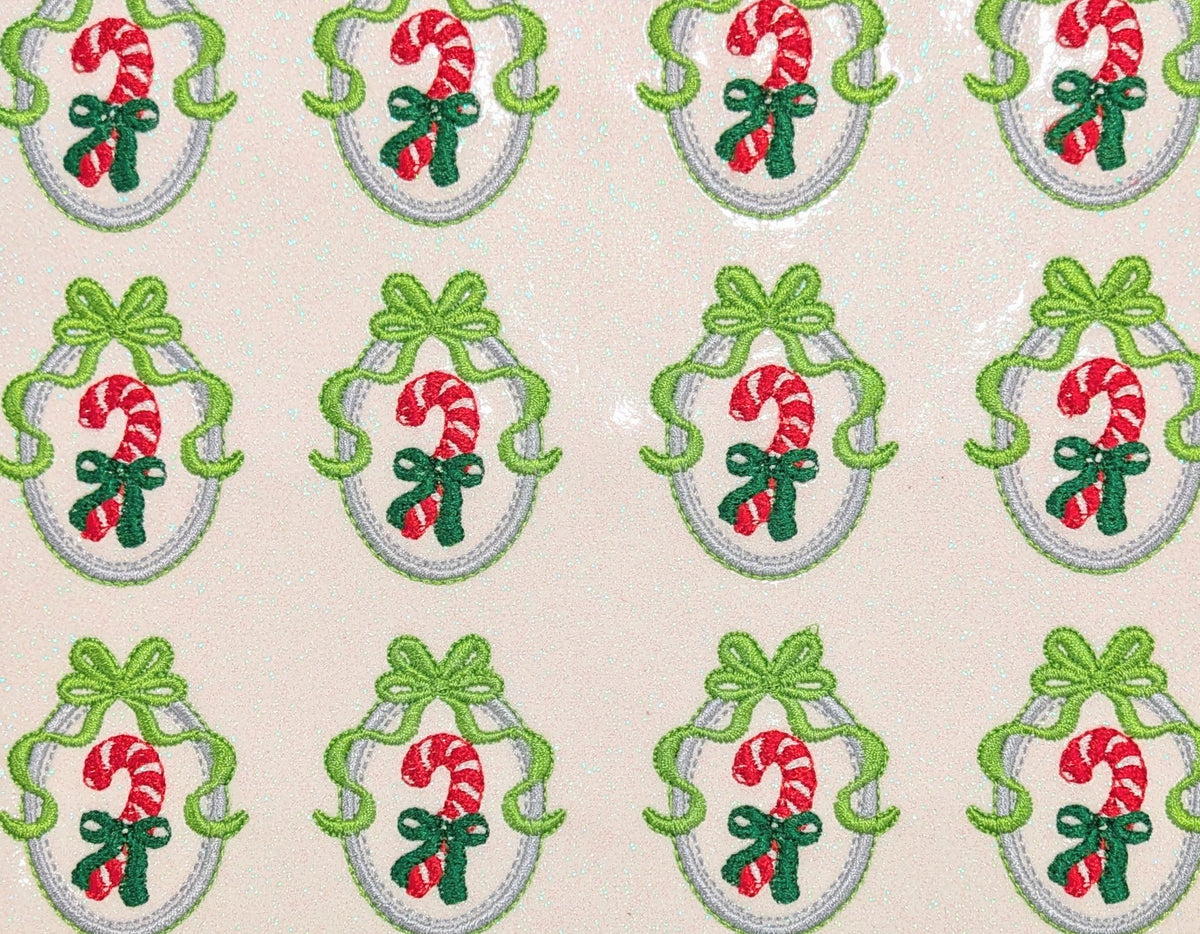 Candy Cane Bow Frame