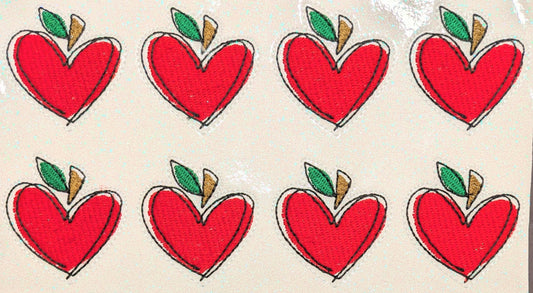 Abstract Sketch Apple Heart