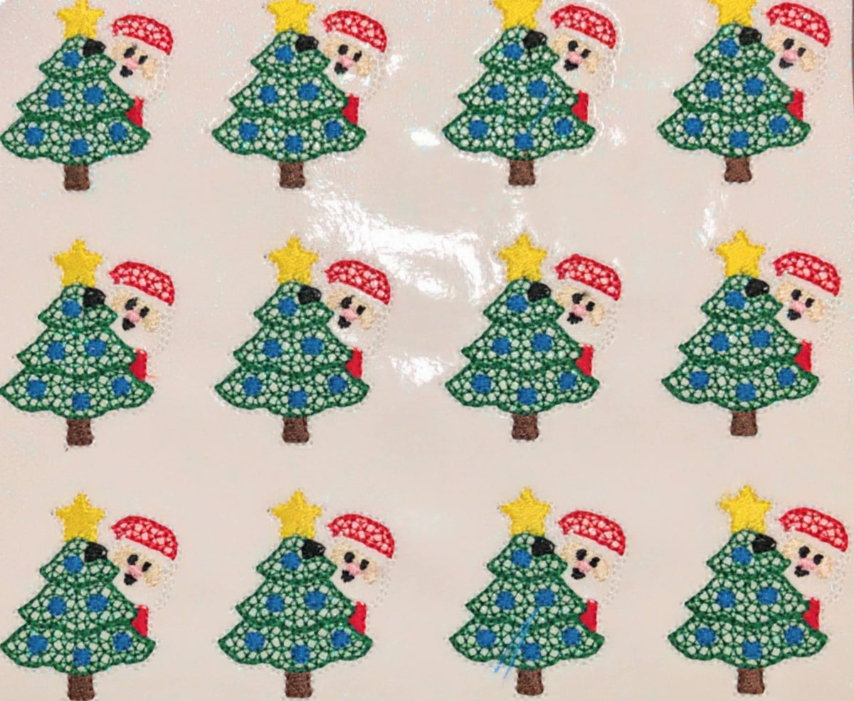 Santa and Tree Peeker