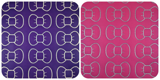 Vinyl Purple/Pink Temp Changing Bow
