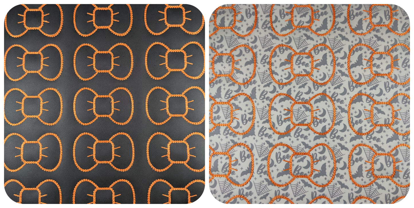 Vinyl Black/Boo Temp Changing Bow