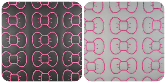 Vinyl Black/White Temp Changing Bow