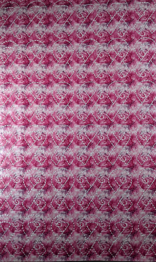 Tie Dye Breast Cancer Awareness Ribbon