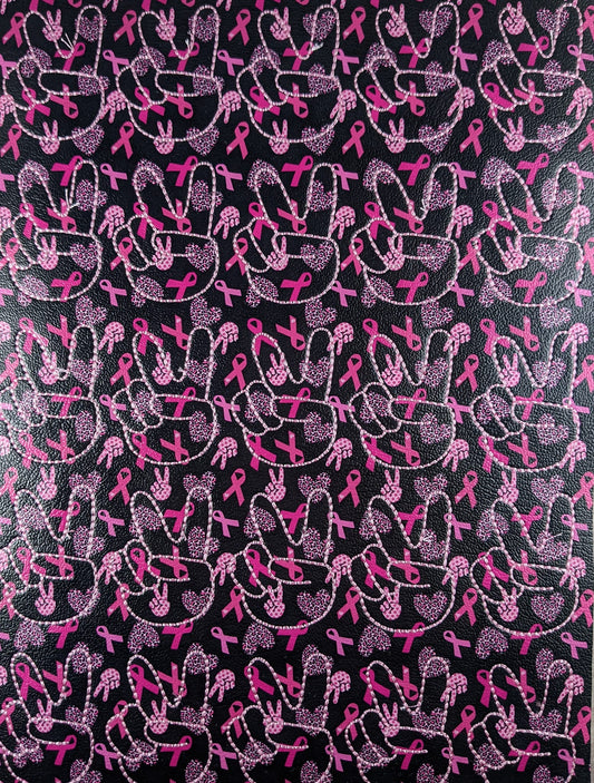 Breast Cancer Awareness Peace Sign