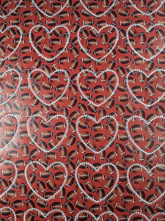Red Football Heart