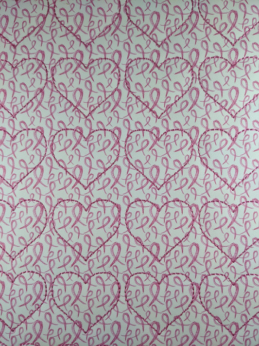 Breast Cancer Ribbon Heart