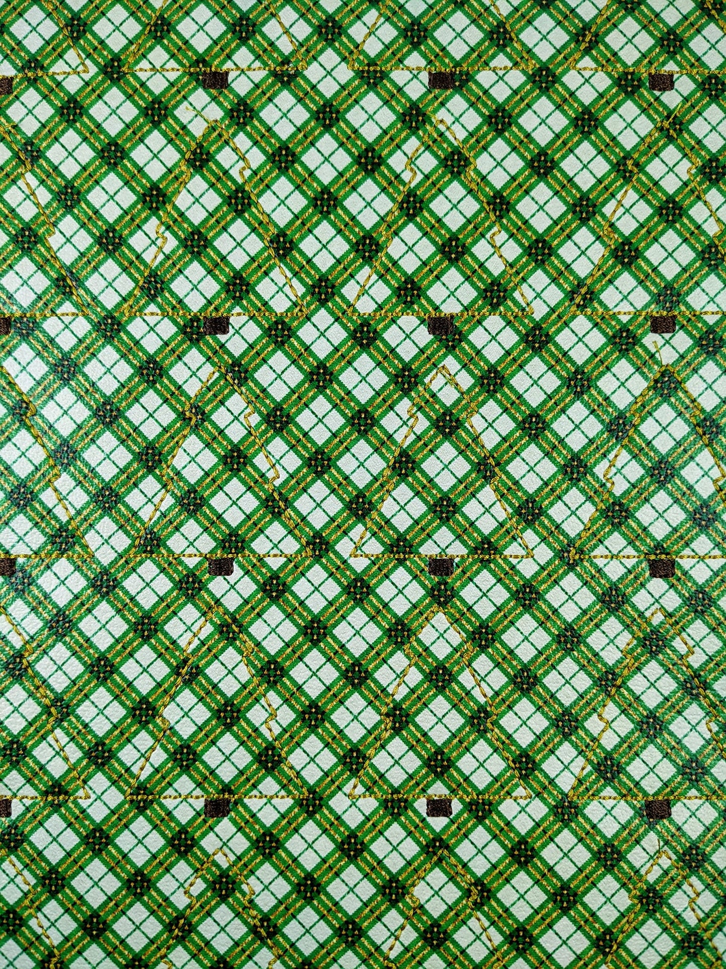 Gold Plaid Tree