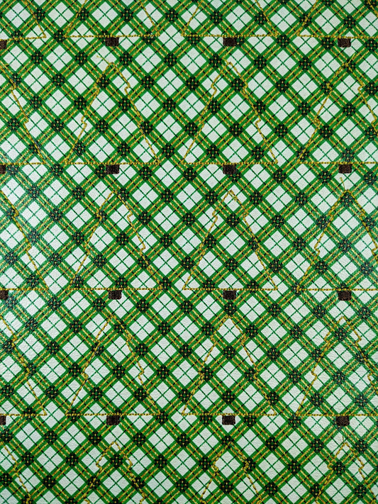 Gold Plaid Tree
