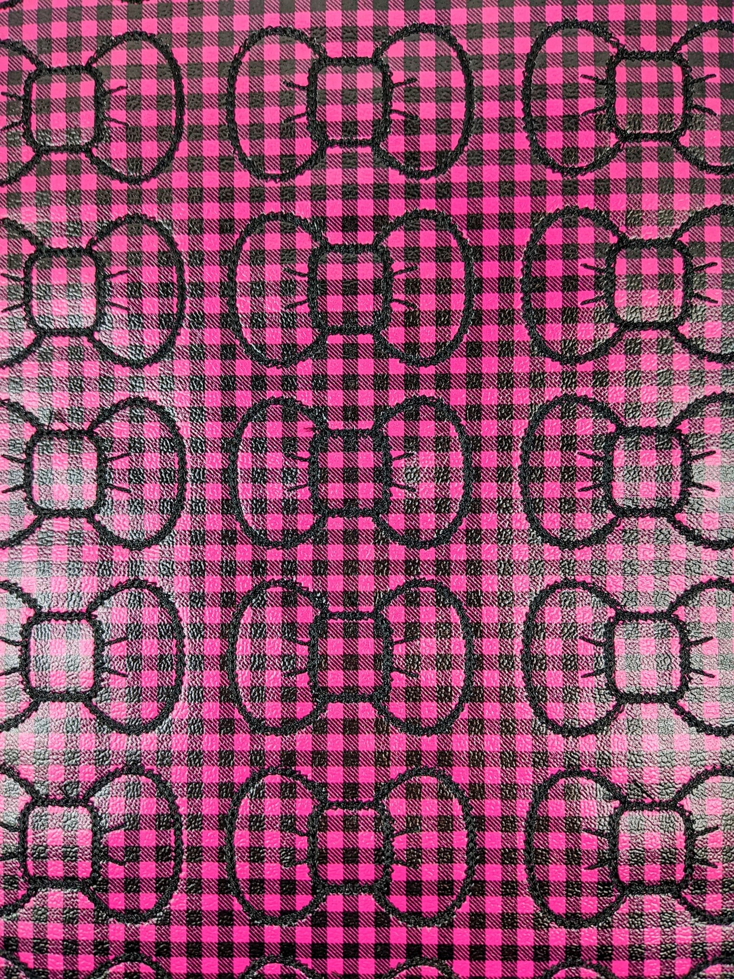 Magenta Buffalo Plaid Bow