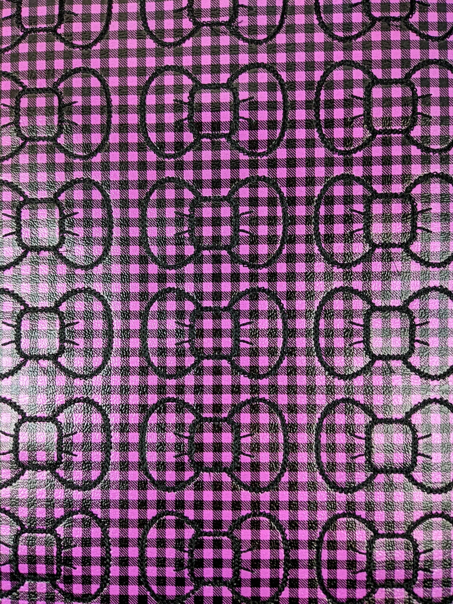 Purple Buffalo Plaid Bow