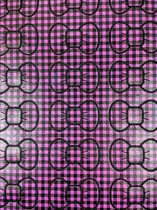 Purple Buffalo Plaid Bow