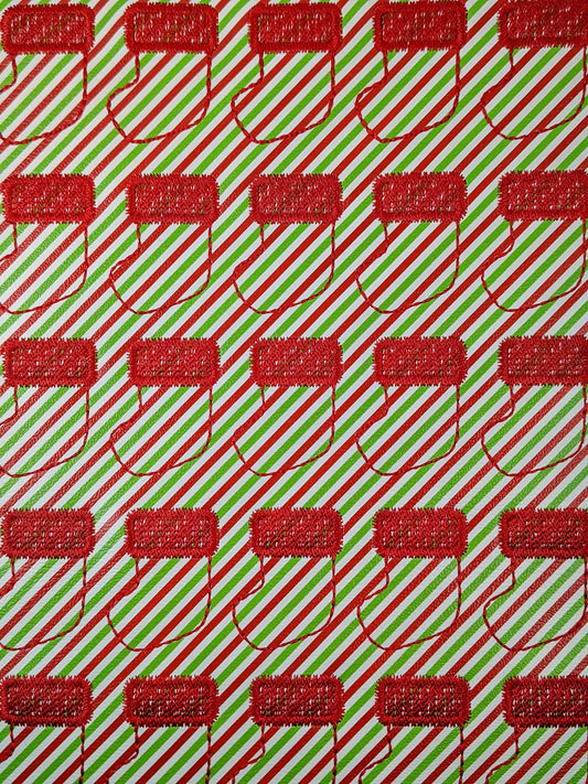 Striped Christmas Stocking
