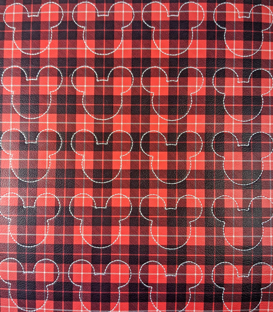 Plaid Mouse Head