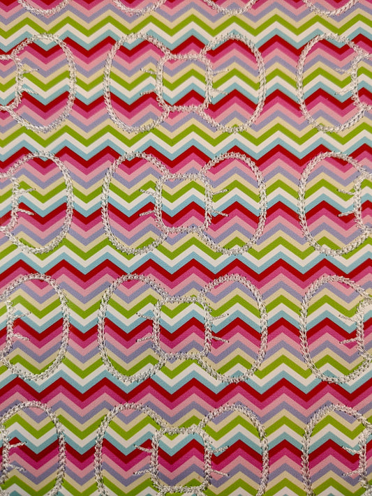Christmas Chevron Bow