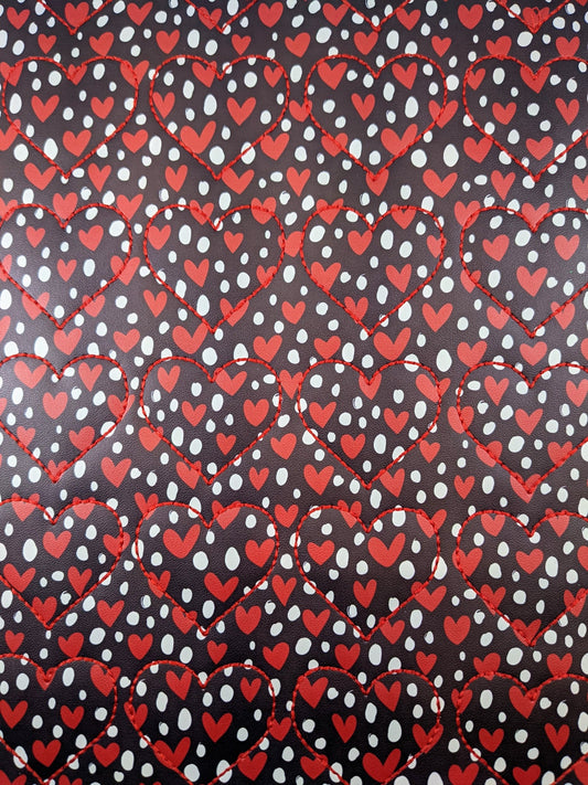 Black/red Hearts