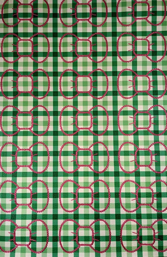 Green Gingham Bow