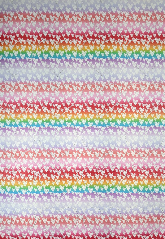 Rainbow Hearts Heart