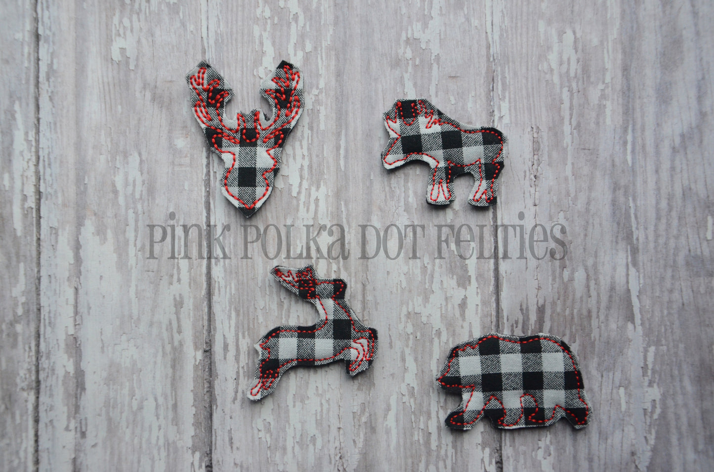 White Buffalo Plaid Felties