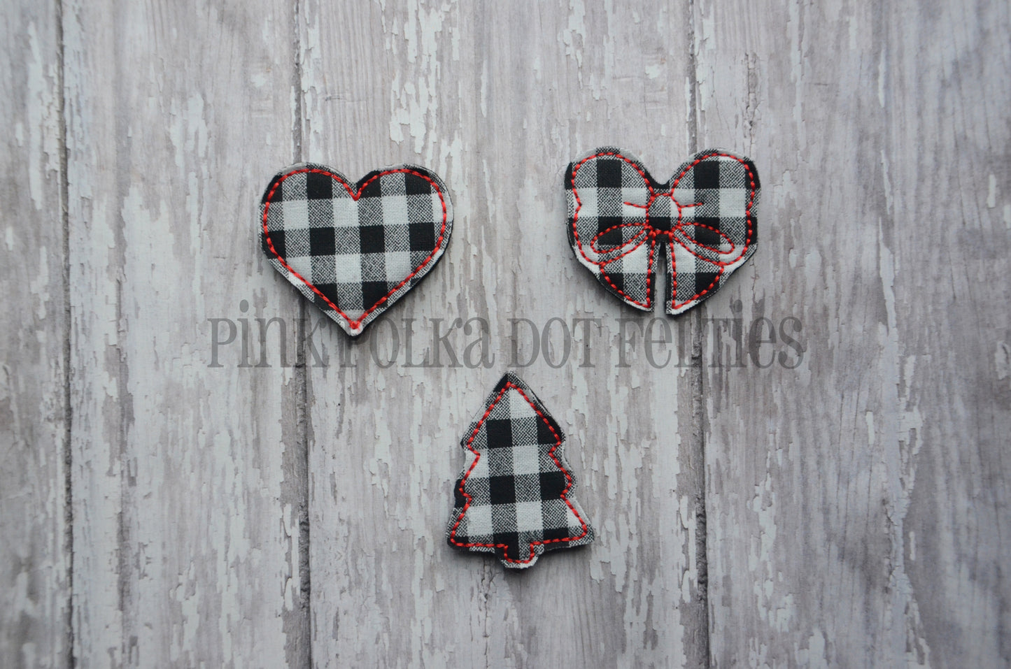 White Buffalo Plaid Felties