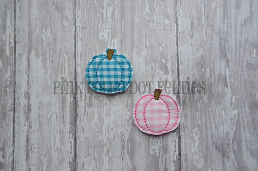 Gingham Pumpkins